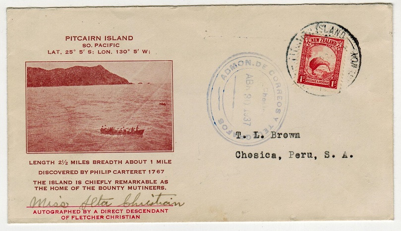 PITCAIRN ISLAND - 1937 