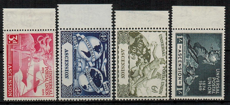 ASCENSION - 1949 UPU set mint.  SG 52-55.