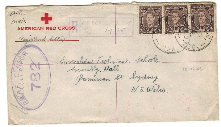 PAPUA NEW GUINEA - 1943 American Red Cross 