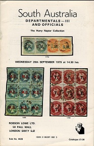SOUTH USTRALIA - Robson Lowe auction catalogues 
