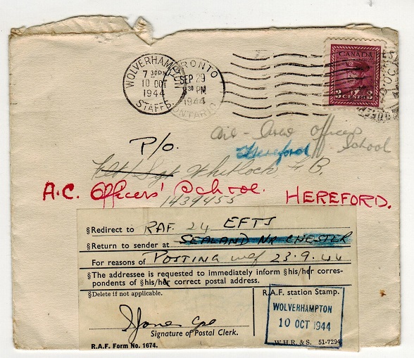 CANADA - 1944 cover to UK with 