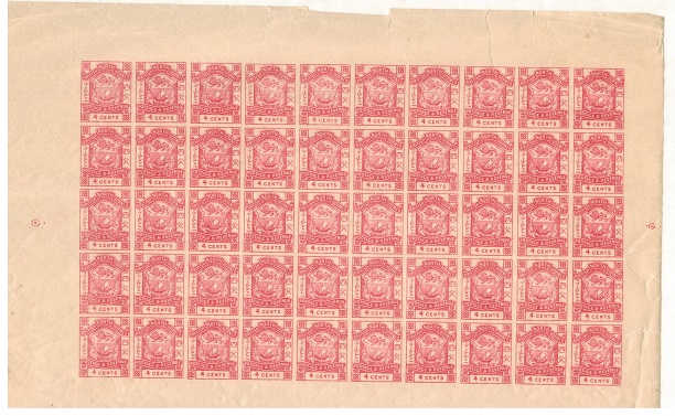 NORTH BORNEO - 1888 4c rose pink 