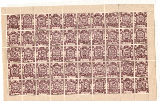 NORTH BORNEO - 1888 3c violet 