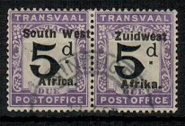 SOUTH WEST AFRICA - 1924 5d black and violet 